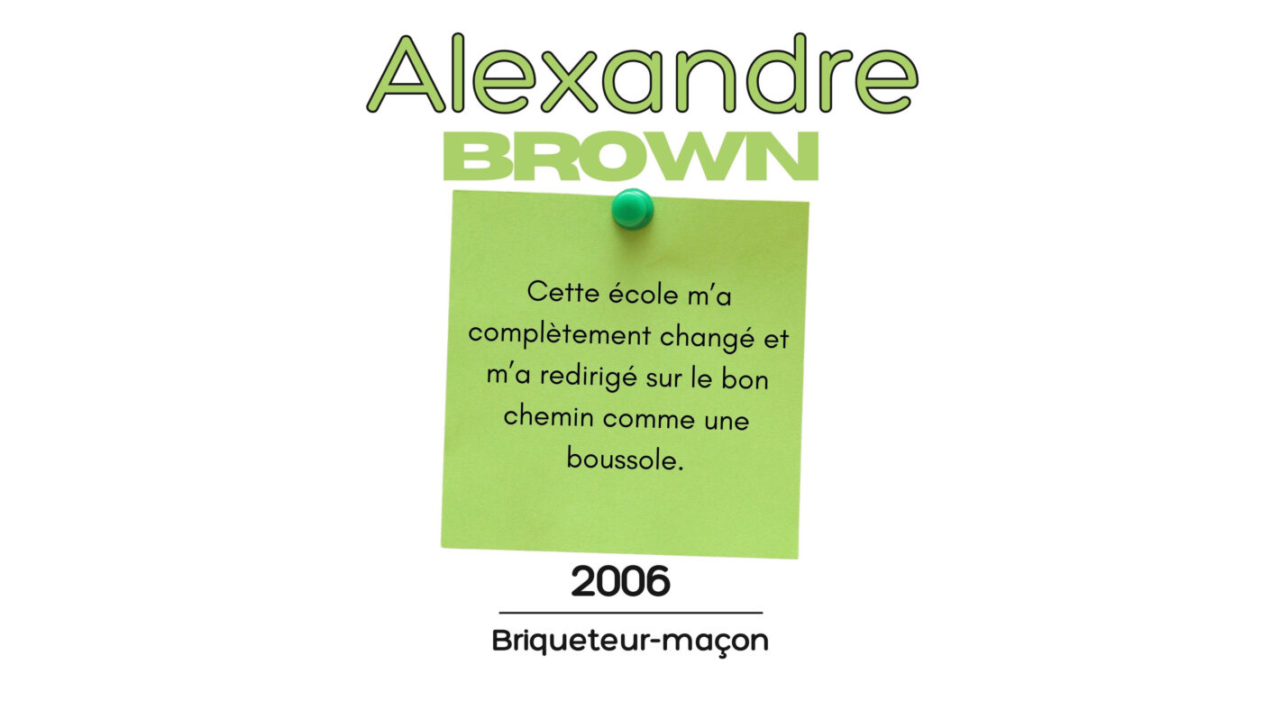 Alexandre Brown 2005 - briqueteur-maçon