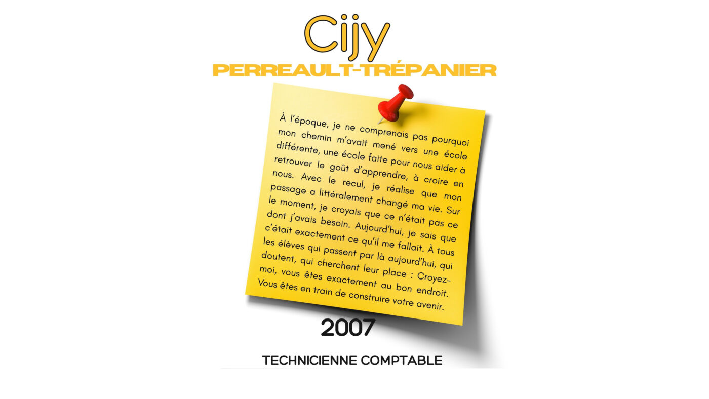 Cijy Perreault-Trépanier - 2007 - technicienne comptable